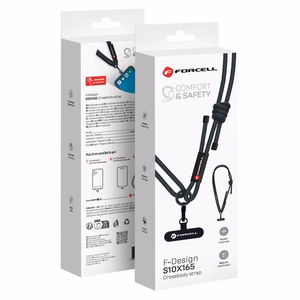 FORCELL F-DESIGN S10X165 crossbody phone lanyard with adjustable length (max 82,5cm in the loop) must