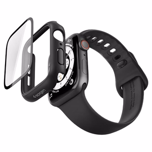 Spigen Thin Fit 360 ümbris mudelile Apple Watch 44 mm – must