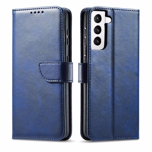 Magnet Case Elegantne ümbris Flip Cover Samsung Galaxy S22 + (S22 Plus) sinine