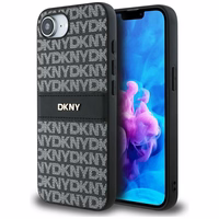 DKNY Repeat Texture Pattern with Tonal Stripe ümbris jaoks iPhone 16e - must