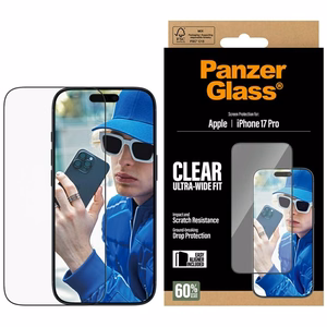 PanzerGlass Ultra-Wide Fit EasyAligner Karastatud klaas jaoks iPhone 17 Pro