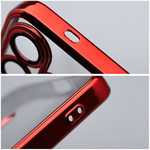 ELECTRO MAG COVER case compatible with MagSafe jaoks SAMSUNG S25 Edge punane