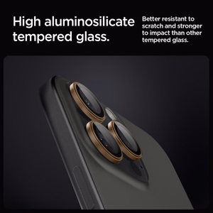 Spigen Optik Pro GLAS.TR ”EZ FIT” Camera Protector 2-PACK jaoks iPhone 16 Pro / Pro Max - Brown