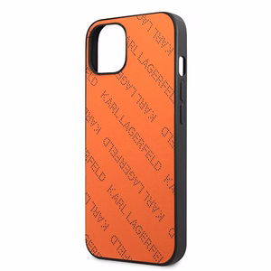 Karl Lagerfeld Perforated Allover Ümbris jaoks iPhone 13 / 14 / 15 6.1" - oranž
