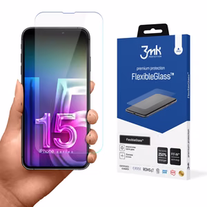 Hybrid glass 3mk FlexibleGlass v2.0 jaoks Apple iPhone 15 Pro Max