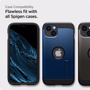 Spigen ALM Glass FC закалённое стекло для iPhone 13 / 13 Pro / 14 / 16e / 17e - чёрный 2 шт