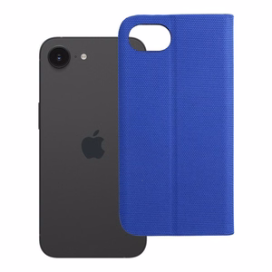 Чехол-книжка для iPhone 16e (SE 4 2025) Sensitive Book синий