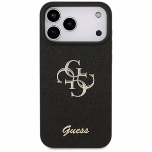 Guess Fixed Glitter Big 4G ümbris jaoks iPhone 17 Pro Max - must