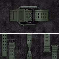 Strap Triple Protection jaoks Apple Watch 38 / 40 / 41 mm band bracelet - roheline