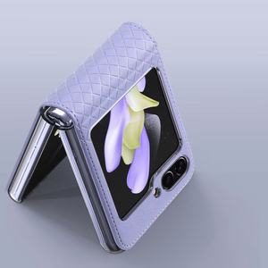 Dux Ducis Bril leather ümbris jaoks Samsung Galaxy Z Flip 5 5G - lilla