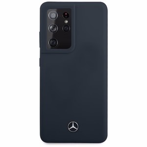 Mercedes Silicone Line чехол для Samsung Galaxy S21 Ultra - синий