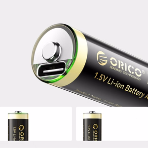 Orico Ener-G EG5C Lithium Battery 1.5V 2100mWh AA USB-C Rechargeable Battery with Charging Cable 4 pcs.