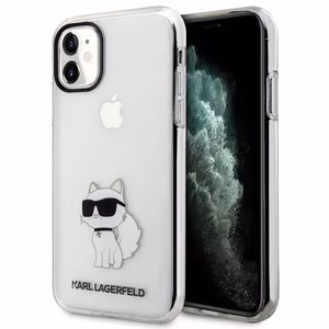 Karl Lagerfeld Ikonik Choupette Ümbris jaoks iPhone 11 / Xr - läbipaistev