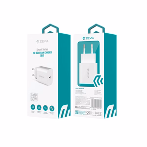 Devia Smart PD GaN seinalaadija, 30 W, 1 × USB-C, valge