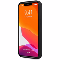 Guess GUHCP13XLSLMGBK iPhone 13 Pro Max 6.7" must/must hardcase Silicone Script kuldne Logo