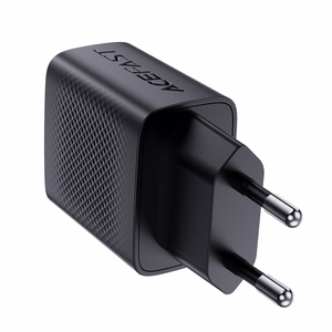 Acefast A78 Laadija Network GaN USB-A / USB-C PD 20W - must