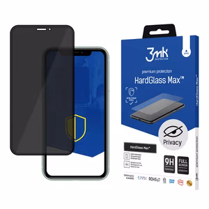 9H 3mk HardGlass Max Privacy™ privacy glass jaoks iPhone XS Max / 11 Pro Max