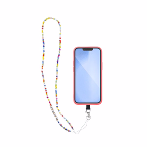 PIXIE Phone lanyard, Phone pendant / cord length 68cm (34cm in the loop) / on neck - beads