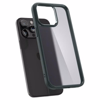 Spigen Ultra Hybrid iPhone 15 Pro Max Ümbris - tumeroheline
