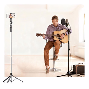 Selfipulk Orico SPM190 1/4 tolli statiiv telefoni kaamerale 360 kraadi pööramisega Bluetooth 5.2 - must