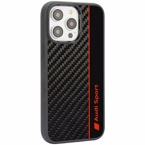Audi Carbon Fiber Stripe iPhone 14 Pro 6.1" must/must hardcase AUS-TPUPCIP14P-R8/D1-BK