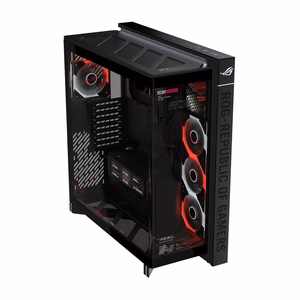 ASUS ROG CRONOX GR801 CURVE TG ARGB must keskmise tornmõõduga arvutikorpus