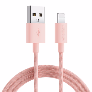 Joyroom Colorful S-2030M13 кабель USB-A Lightning 2.4A 2м - розовый