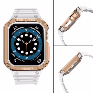 Protect Rihm Apple Watchi 38/40/41mm rihmale - valge, roosakas kuldne