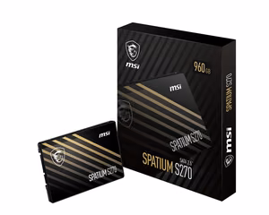 MSI SPATIUM S270 960GB SATA 3D NAND Write speed 450 MBytes/sec Read speed 500 MBytes/sec 2,5" TBW 500 TB MTBF 2000000 hours S78-440P130-P83 (SSD)