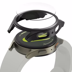Ringke Slim & Karastatud klaas Ümbris + Glass Set jaoks Samsung Galaxy Watch 7 44mm - must