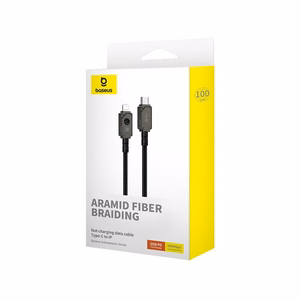 Baseus Unbreakable USB-C kuni Lightning kaabel 1 m, 20W, must