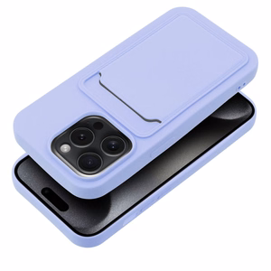Ümbris jaoks iPhone 15 PRO Card Ümbris lilla