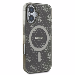 Guess IML 4G Background MagSafe iPhone 16 Ümbris - Brown