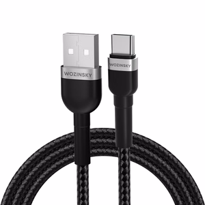 Wozinsky WNBAC1 кабель USB-A USB-C 2.4A 1м - чёрный