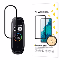 Wozinsky Full Glue ekraanikaitsekile Full Coveraged koos raamiga Case Friendly for Xiaomi Mi Band 6 / Mi Band 5 must