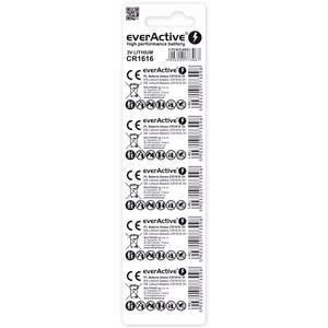Liitiumpatarei mini everActive CR1616 — blisterpakend, 5 tk