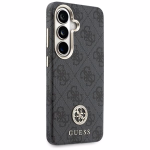 Guess ümbris 4G Rhinestone Round Logo MagSafe for Samsung Galaxy S26 must