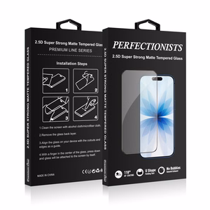 Perfectionists 2.5D Super Strong matt karastatud klaas Apple iPhone Air, must