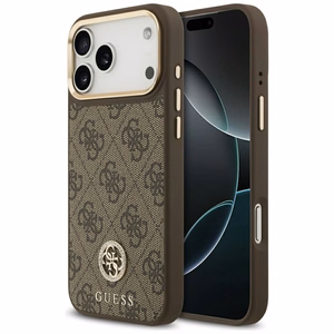 Guess 4G Strass Logo MagSafe Ümbris jaoks iPhone 17 Pro Max - Brown