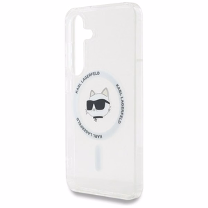 Ümbris Karl Lagerfeld Button Choupette Head Printed Logo MagSafe Samsung Galaxy S25 Plus valge