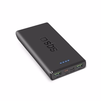 Powerbank SBS TTBB10000FASTPD20K 10000 mAh 20W koos Power Delivery'iga - must