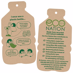 Eco Nation keskkonnahoidlik rai plüüslelu, 30 cm