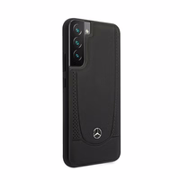 Mercedes nahast Urban Line ümbris Samsung Galaxy S22+ jaoks - must