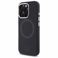 Mercedes Silicone Tonal Logo MagSafe iPhone 16 Pro Ümbris - must
