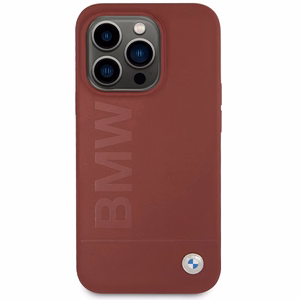 BMW Silicone Big Logo MagSafe ümbris jaoks iPhone 15 Pro - punane