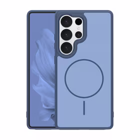 Frame Thin Mag ümbris for Samsung Galaxy S25 Ultra tumesinine