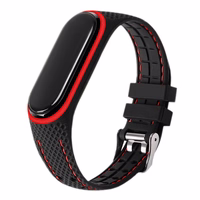 Elastomer strap LIFESTYLE jaoks XIAOMI Mi Band 5 / 6 balck (04)