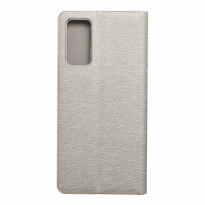 Флип-чехол для Samsung S20 FE / S20 FE 5G Luna Book Gold серебряный