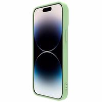 Ümbris Nillkin CamShield Silky Silicone Apple iPhone 15 light roheline