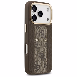 GUESS ümbris jaoks IPHONE 17 Pro compatible with MagSafe GUHMP17LPG4SEMCW (PU W/ 4G Stripe) brown